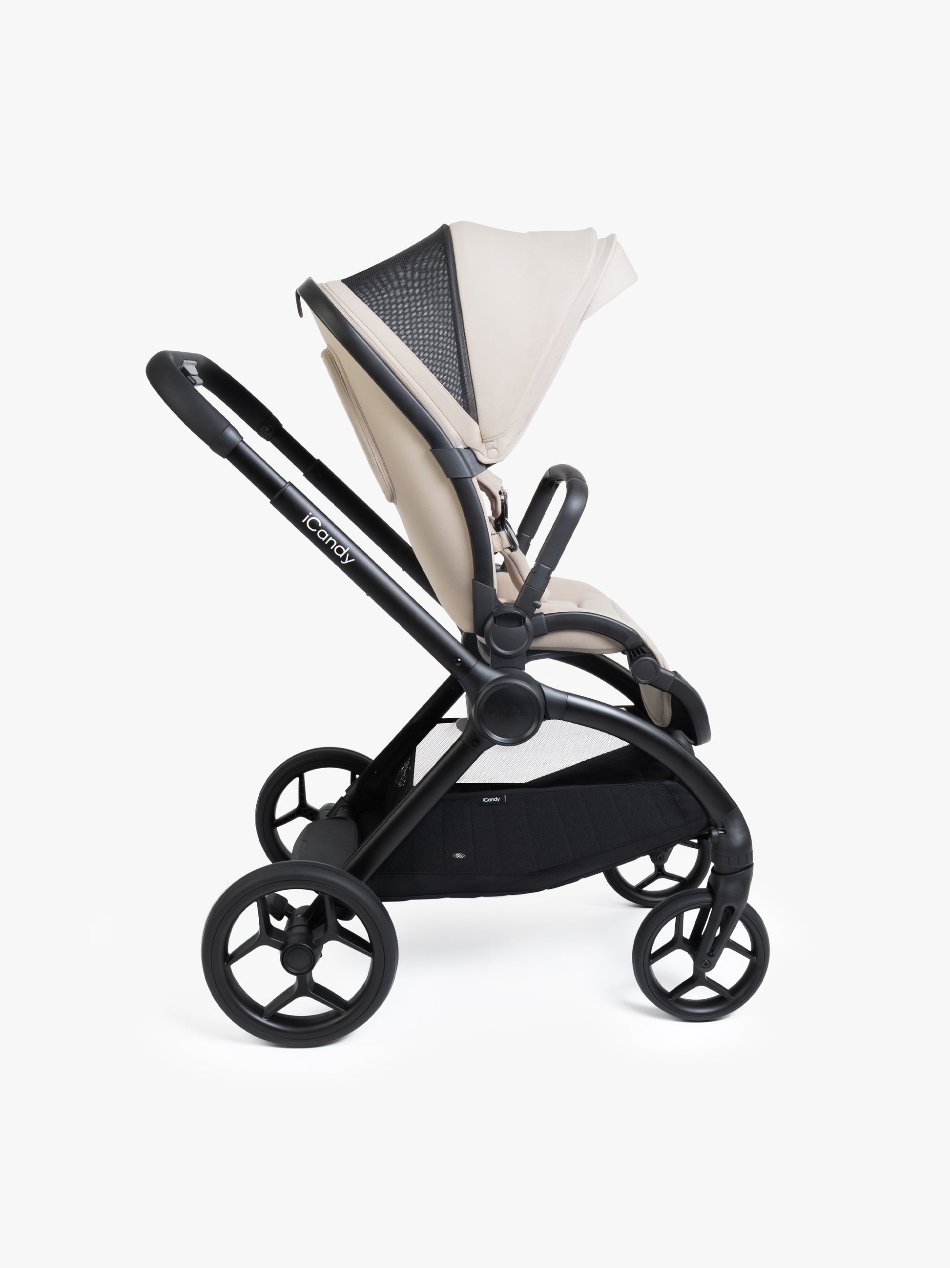 iCandy Core 2 pushchair bundle in sandstone colour way.