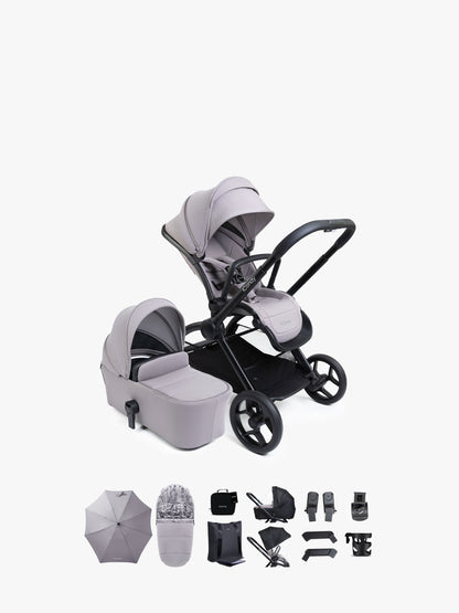 iCandy Core 2 pushchair bundle in storm grey colour way.