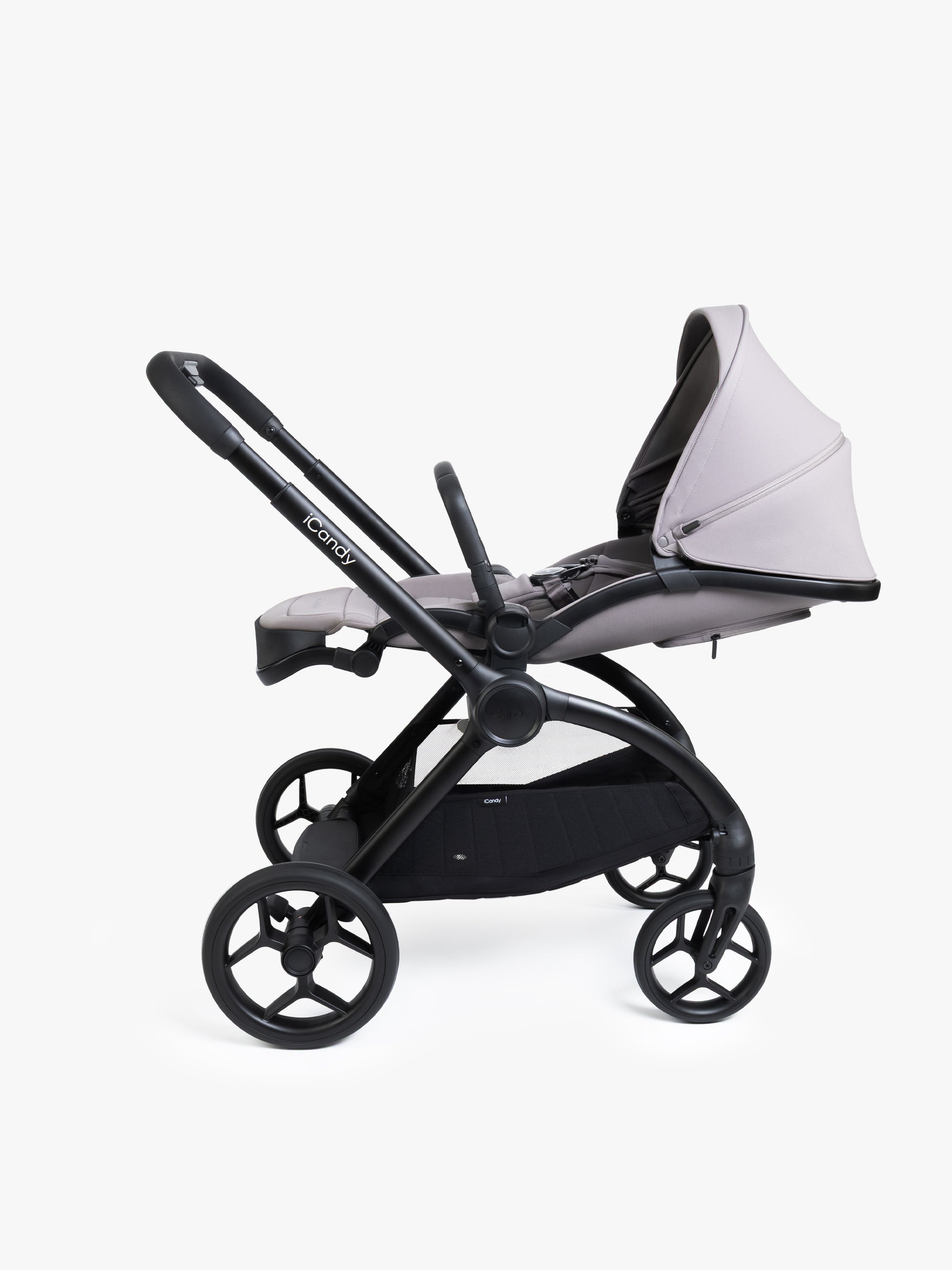 iCandy Core 2 pushchair bundle in storm grey colour way.
