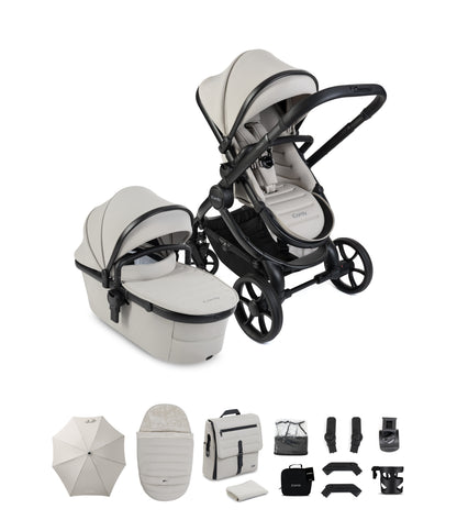 iCandy peach 8 bundle in taupe colourway with matching accessories.