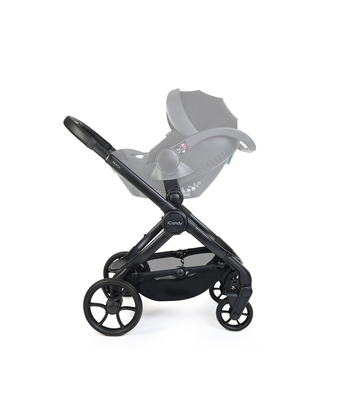 iCandy peach 8 bundle in taupe colourway with cocoon car seat and base.