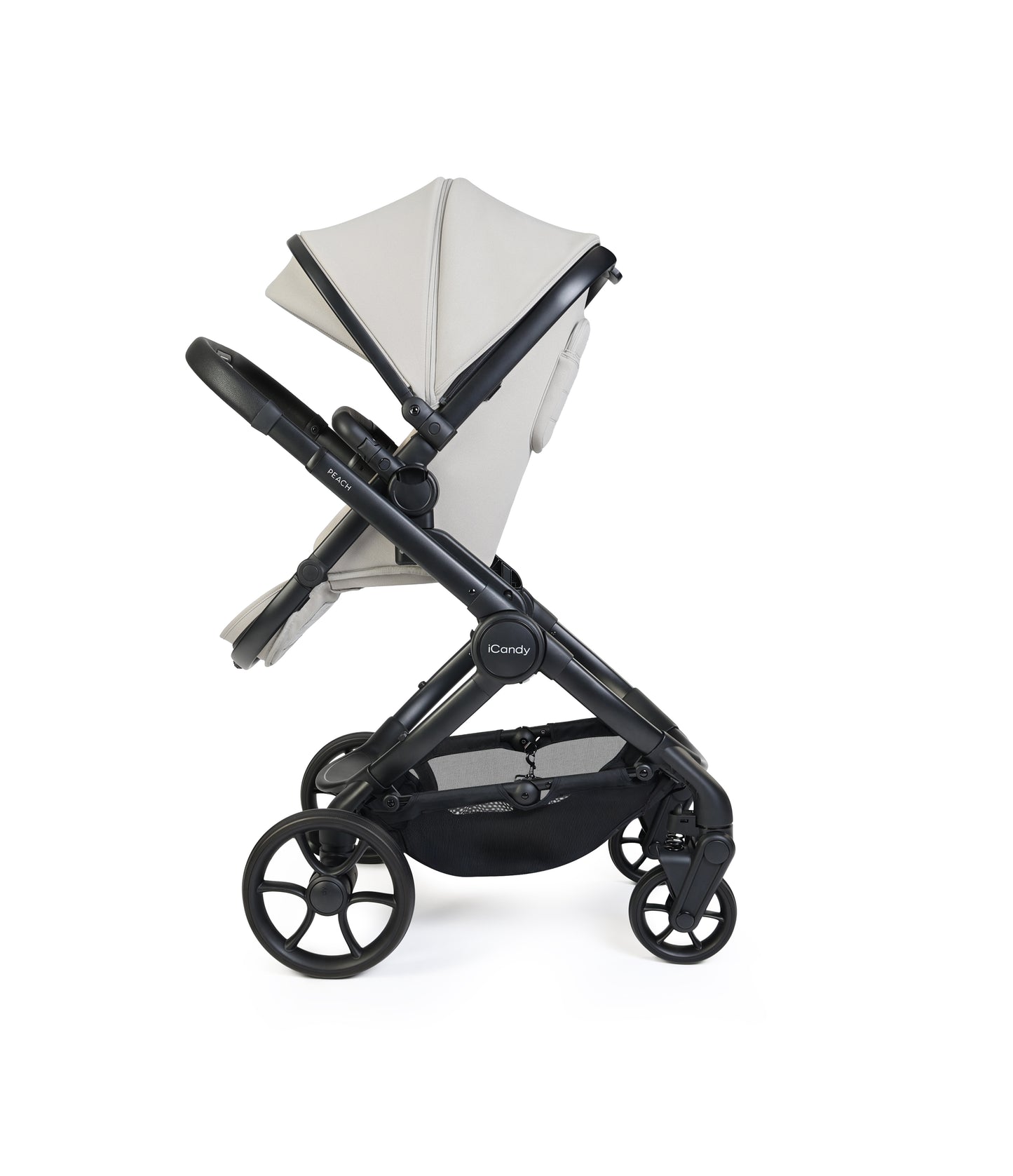 iCandy peach 8 bundle in taupe colourway with cocoon car seat and base.