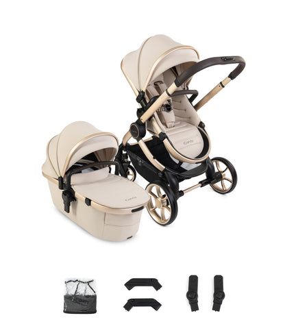 iCandy peach 8 bundle in biscotti colourway with matching accessories.