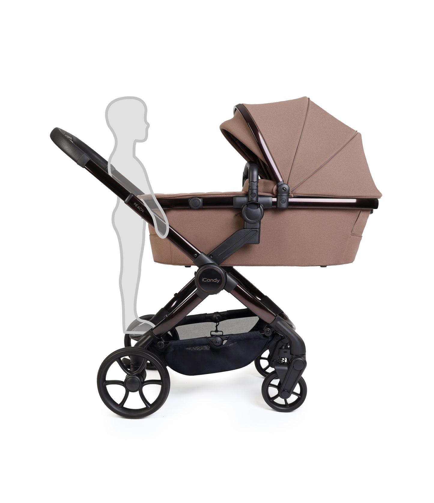 iCandy peach 8 bundle in coco colourway with matching accessories.