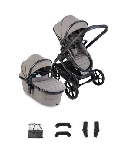 iCandy peach 8 bundle in porcini colourway with matching accessories.