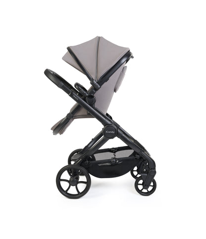 iCandy peach 8 bundle in porcini grey colourway with cocoon car seat and base.