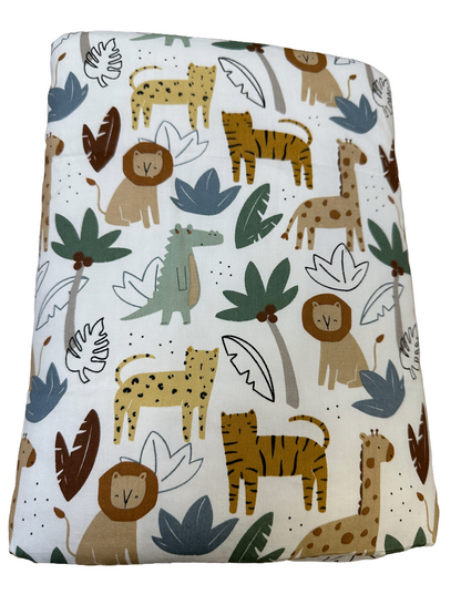 Little loves blanket in safari animal print.