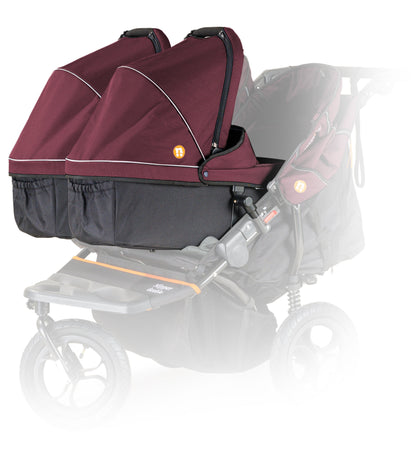 Out n About Nipper V6 Twin Bundle in Bramble berry red