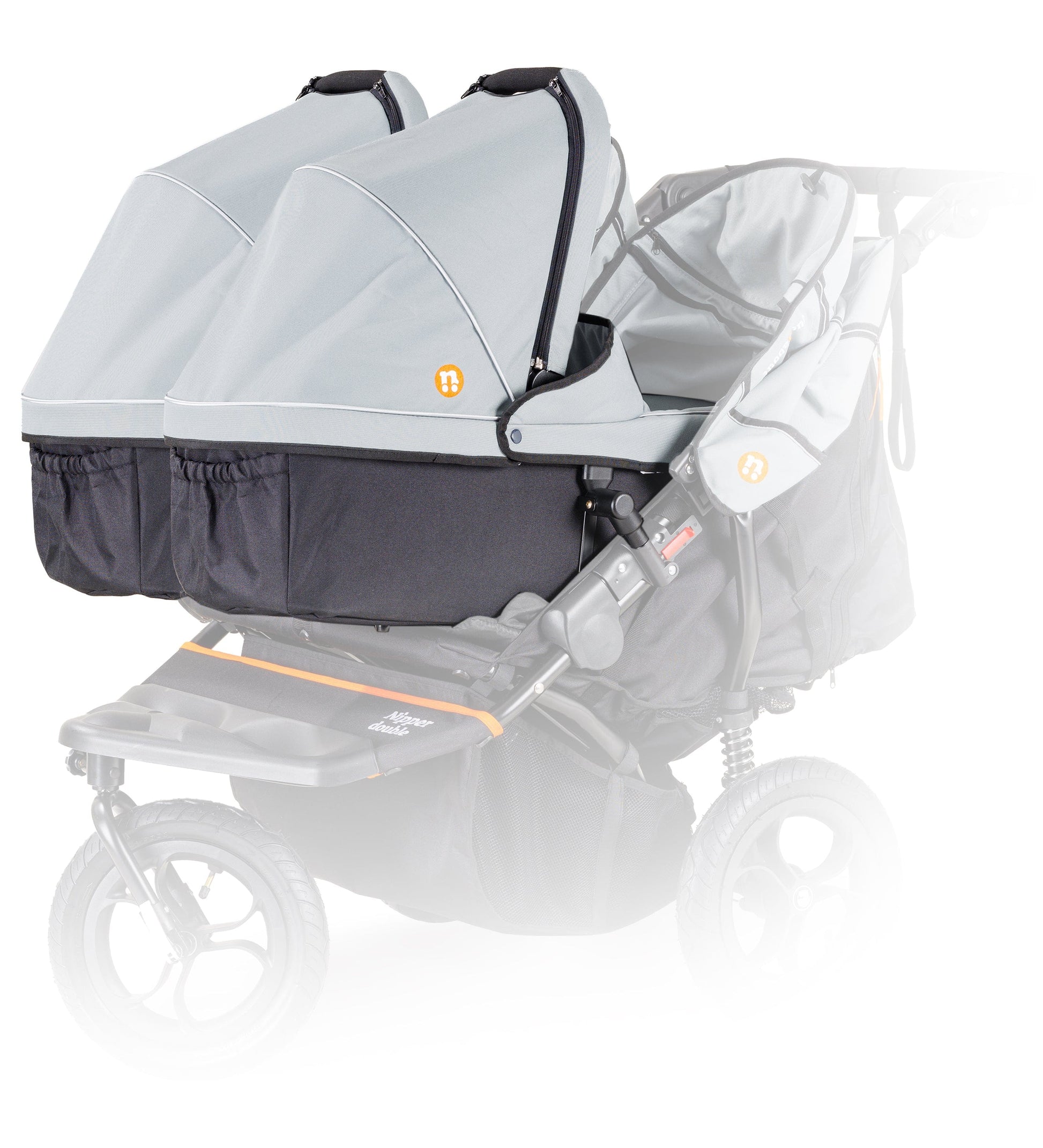 Out n About Nipper V6 Twin Bundle in Rocksalt Grey