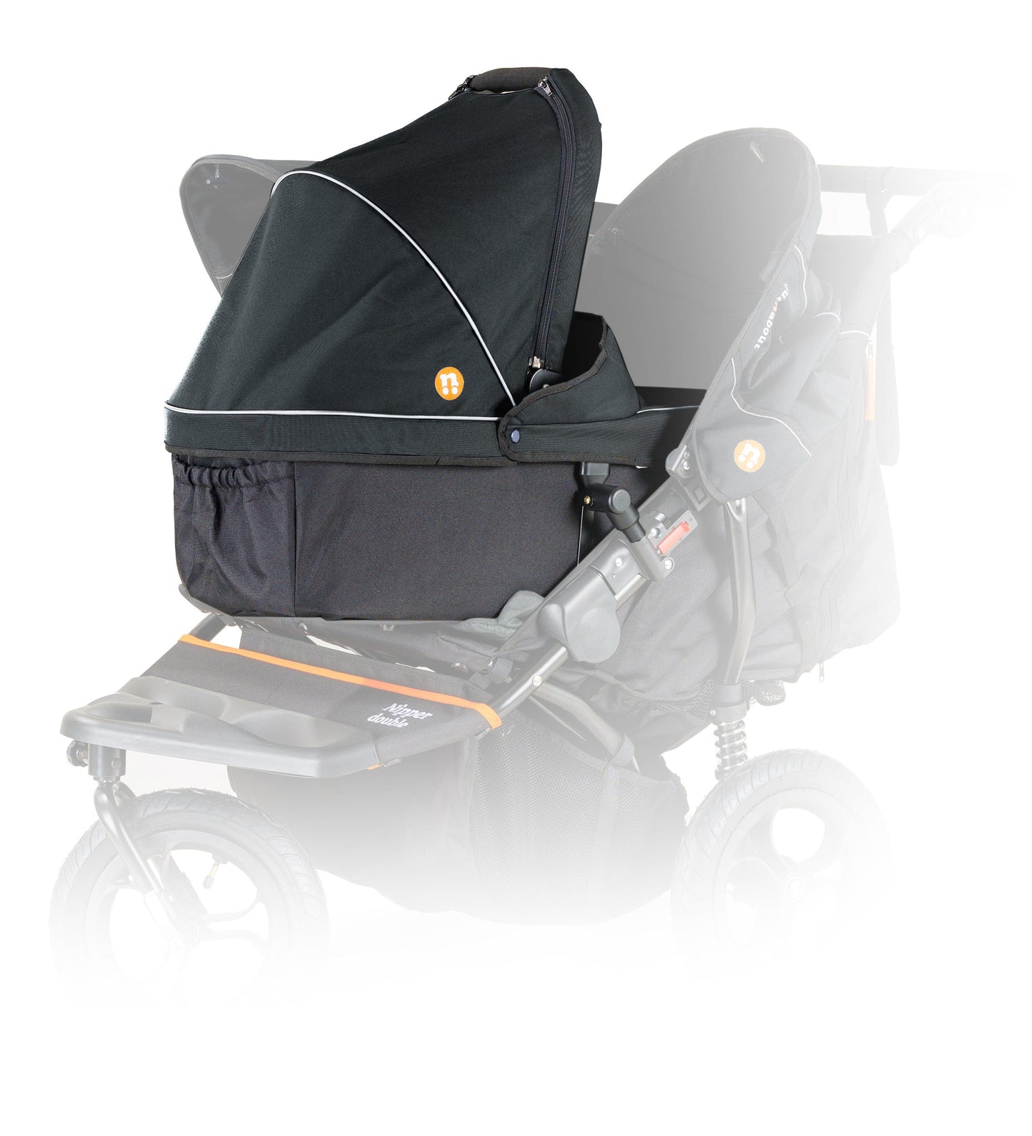 Out n About Nipper V6 Double Newborn and Toddler Bundle in Summit Black