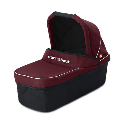 Out n About Nipper V6 Double Newborn and Toddler Bundle in Bramble berry red