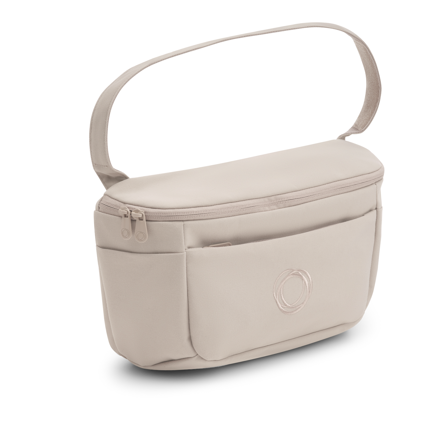 Bugaboo organiser bag for pushchair in desert taupe colourway.