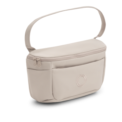 Bugaboo organiser bag for pushchair in desert taupe colourway.