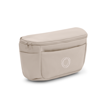 Bugaboo organiser bag for pushchair in desert taupe colourway.