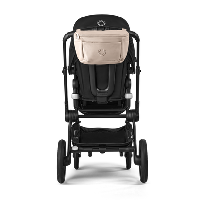 Bugaboo organiser bag for pushchair in desert taupe colourway.