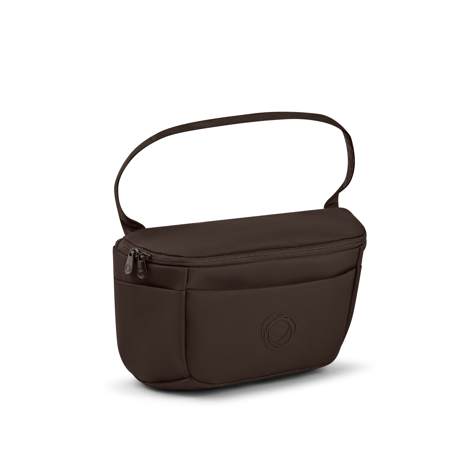 Bugaboo organiser bag for pushchair in cocoa brown colourway.