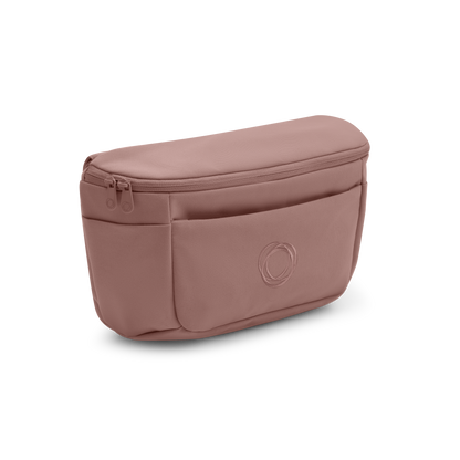 Bugaboo organiser bag for pushchair in dusty pink colourway.