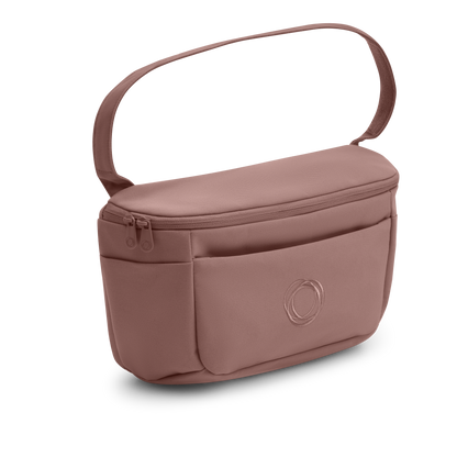 Bugaboo organiser bag for pushchair in dusty pink colourway.