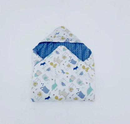 Little loves blanket in Wild One print.
