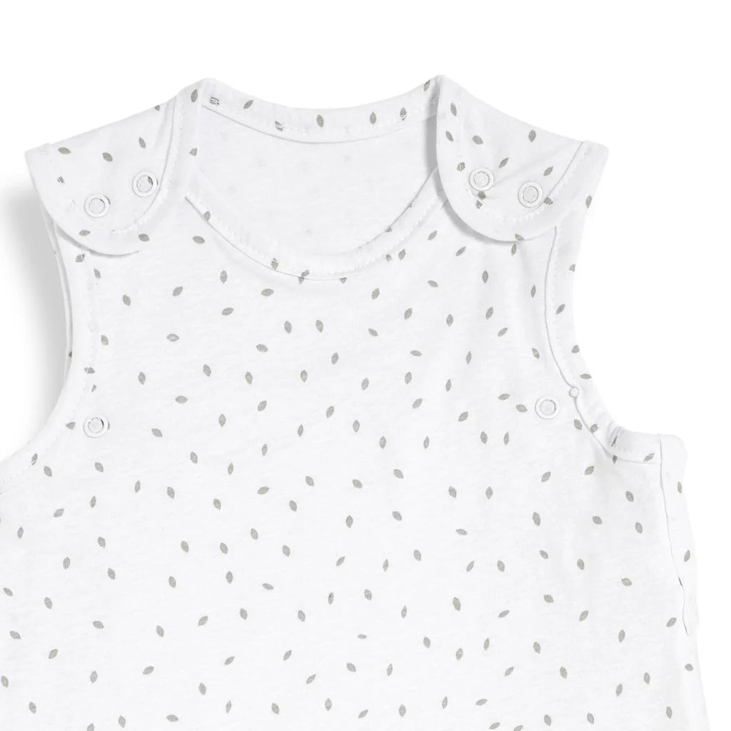 Cotton 1 tog sleep bag in a White Rice print.