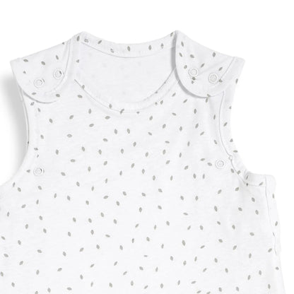 Cotton 1 tog sleep bag in a White Rice print.
